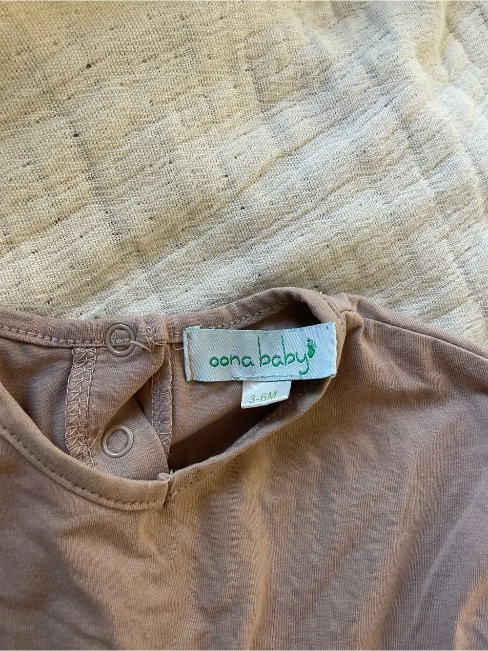 Mauve Brown Elastic-Waist Kids One-Piece Bodysuit